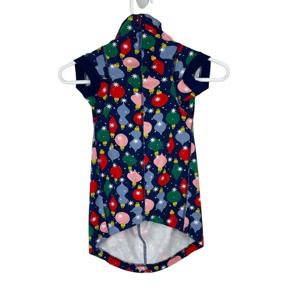 Hanna Anderson Dog Christmas Sweater Holiday Extra Large Organic Cotton Blue